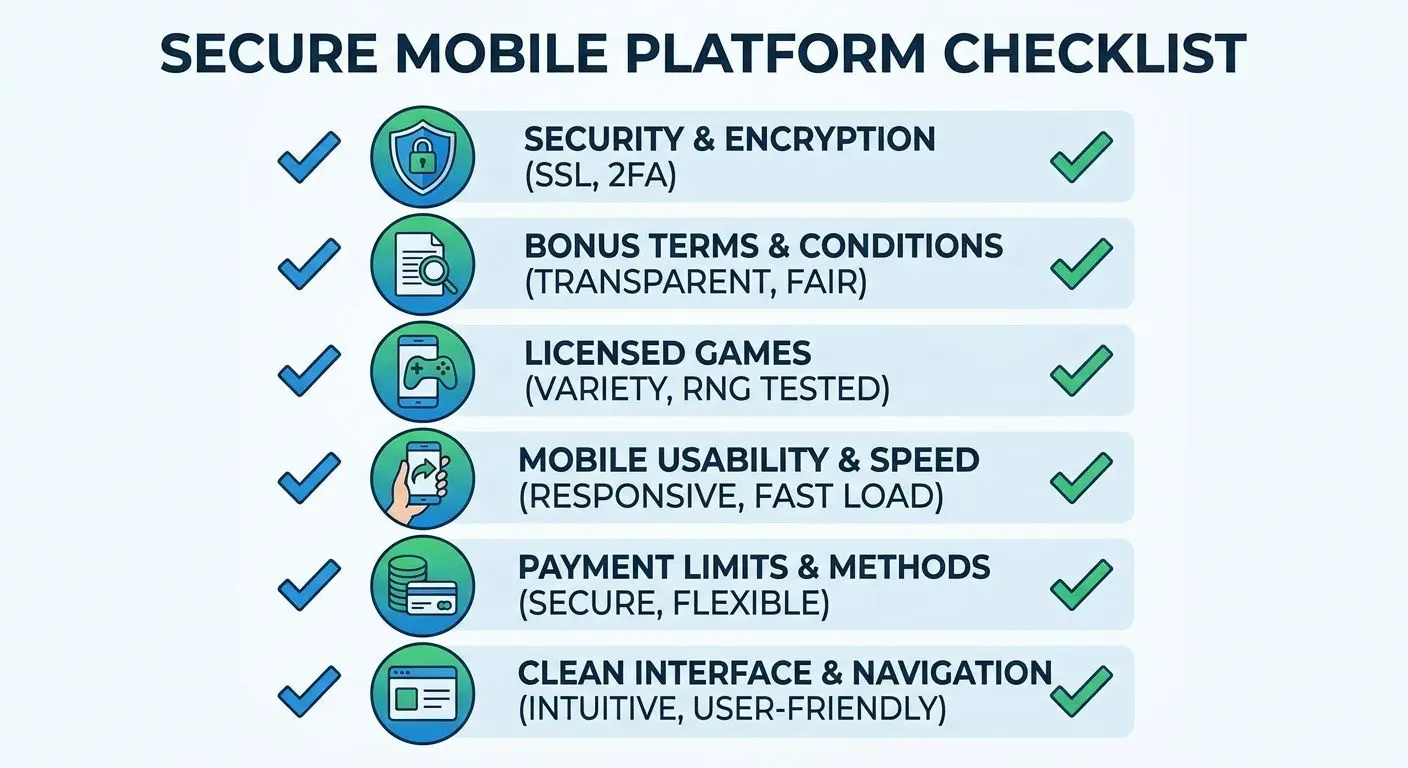 Checklist pro výběr mobilní platformy s bezpečnými platbami