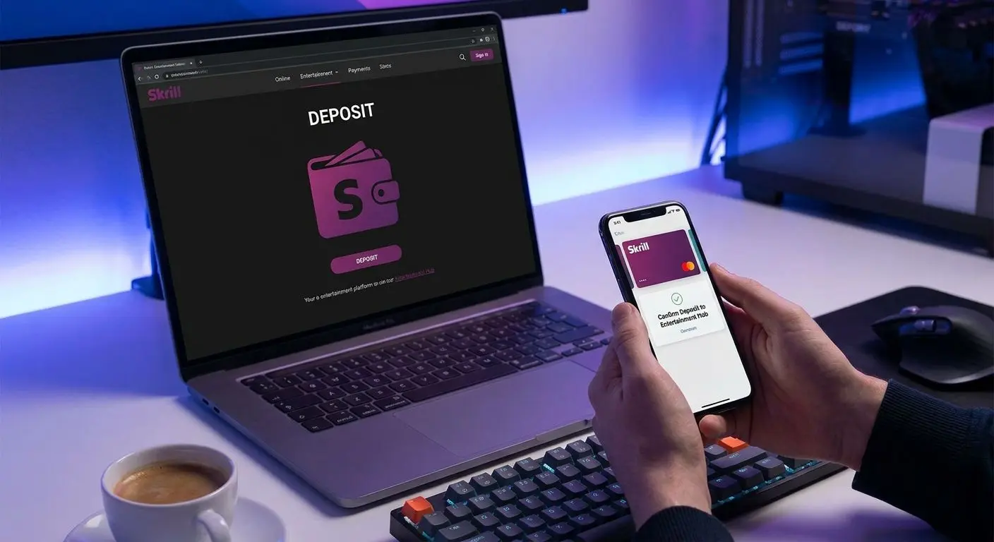 Proces vkladu přes Skrill v online herní pokladně